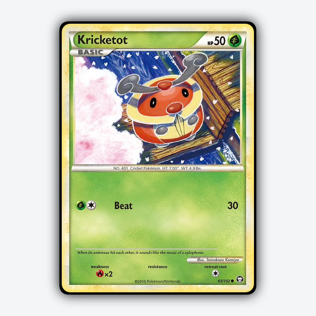 Kricketot 065/102 - HS—Triumphant Set - Card Rug