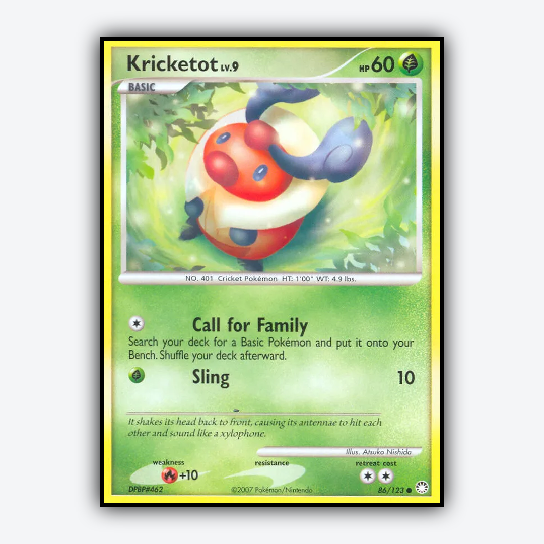 Kricketot 086/123 - Mysterious Treasures Set - Card Rug
