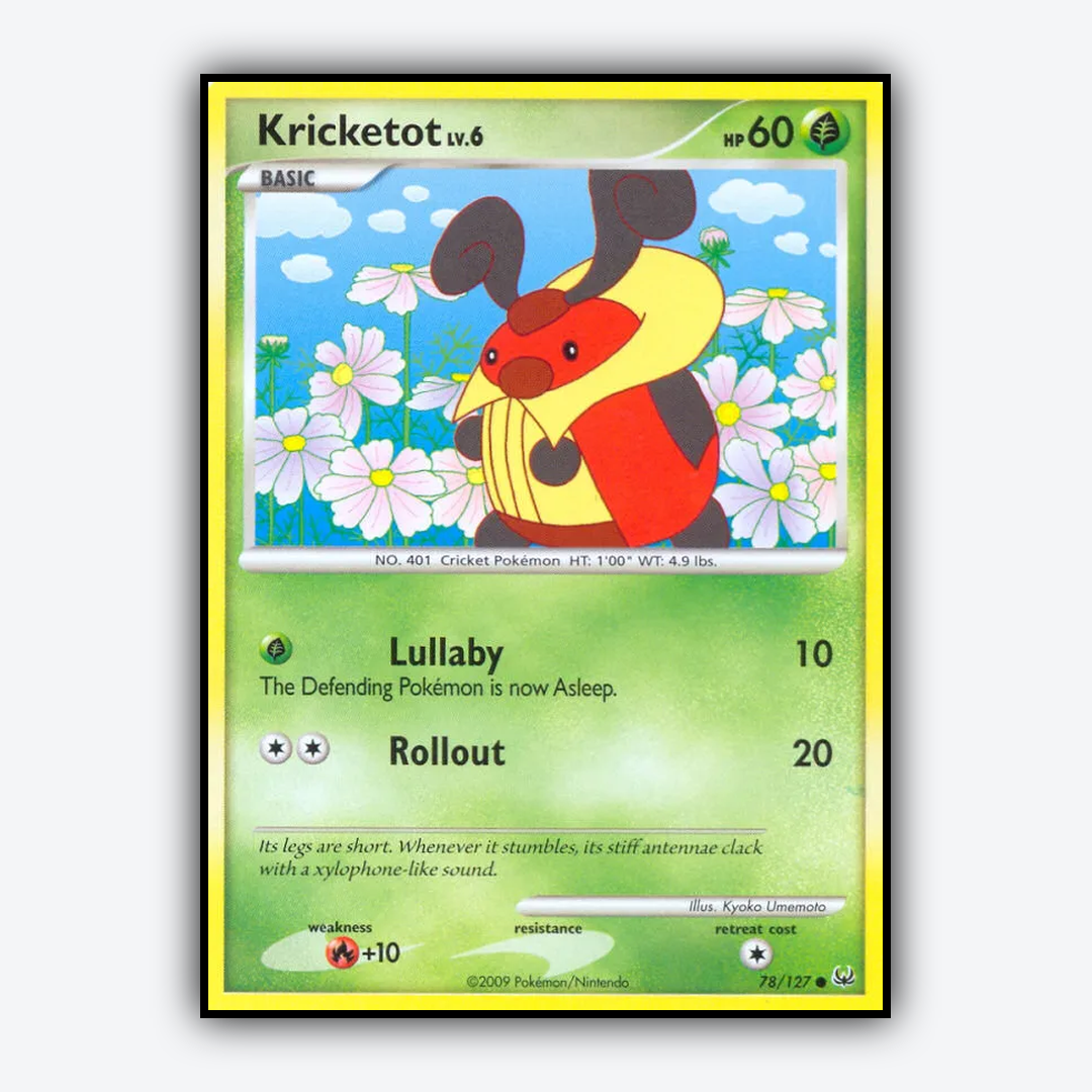 Kricketot 078/127 - Platinum Set - Card Rug