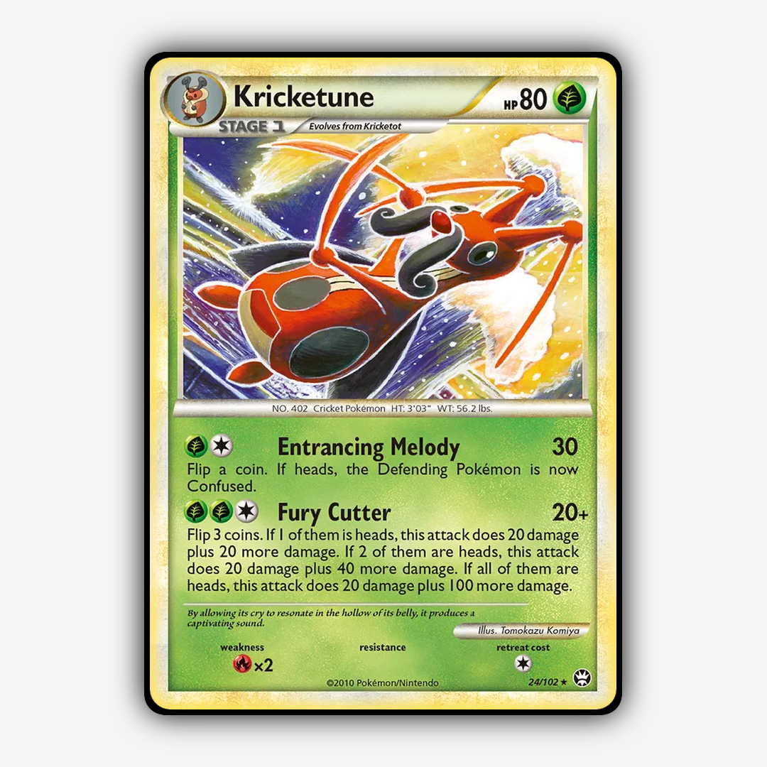 Kricketune 024/102 - HS—Triumphant Set - Card Rug