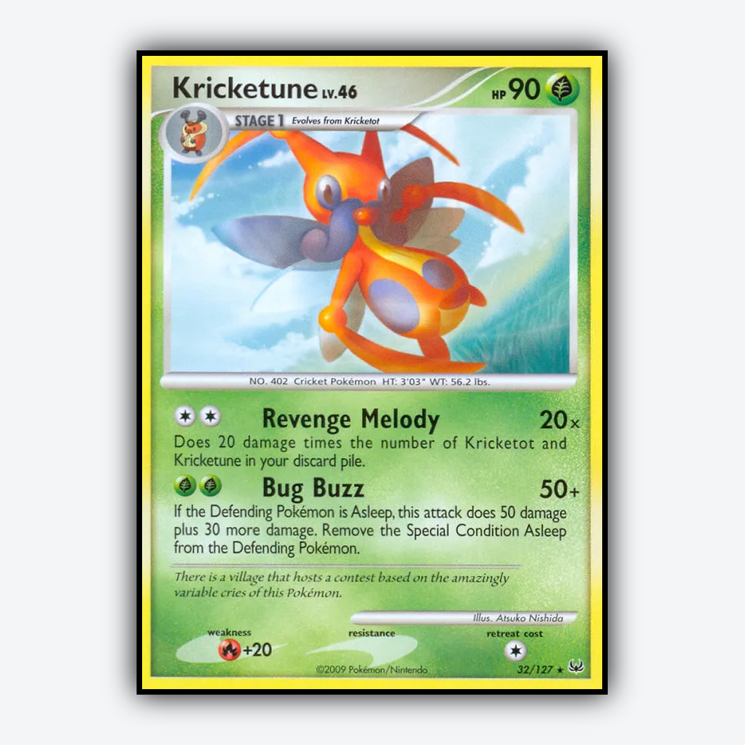 Kricketune 032/127 - Platinum Set - Card Rug