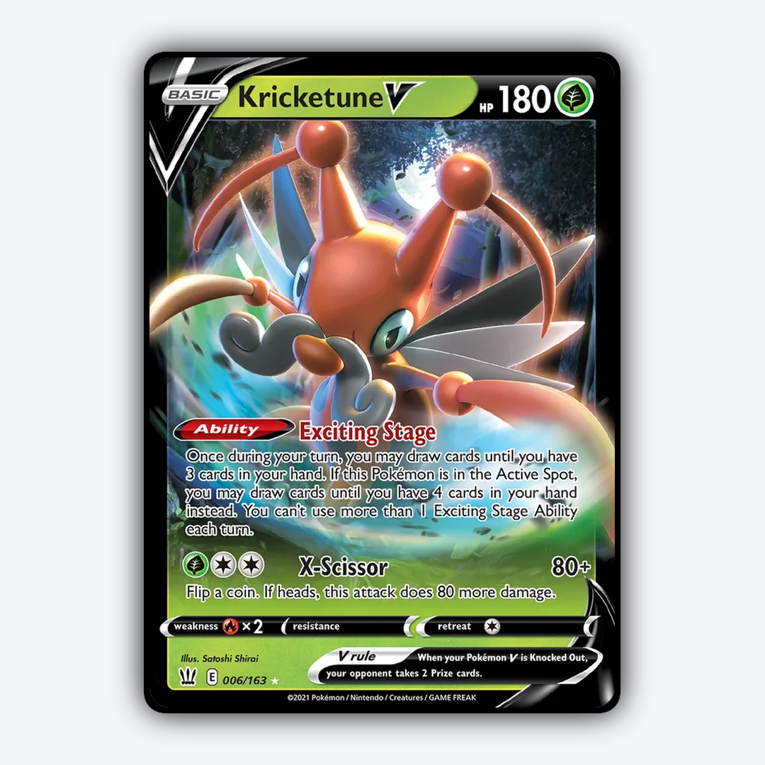 Kricketune V 006/163 - Battle Styles Set - Card Rug