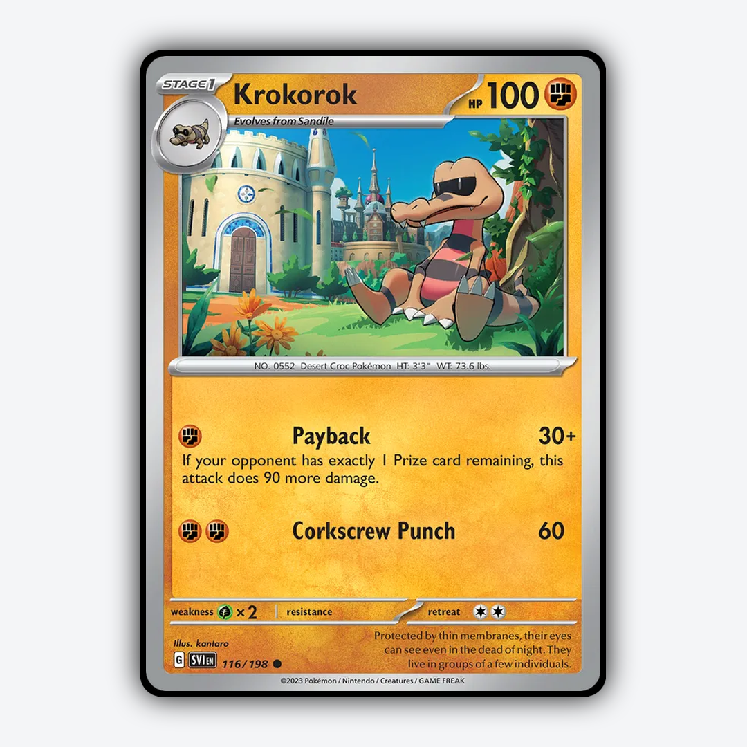 Krokorok 116/198 - Scarlet & Violet Set - Card Rug