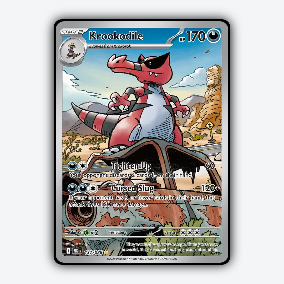 Krookodile #137 - Black Bolt Set - Card Rug