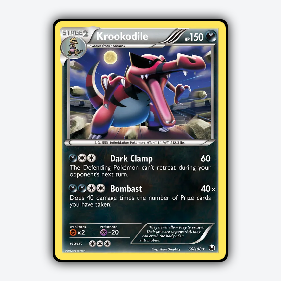 Krookodile 066/108 - Dark Explorers Set - Card Rug