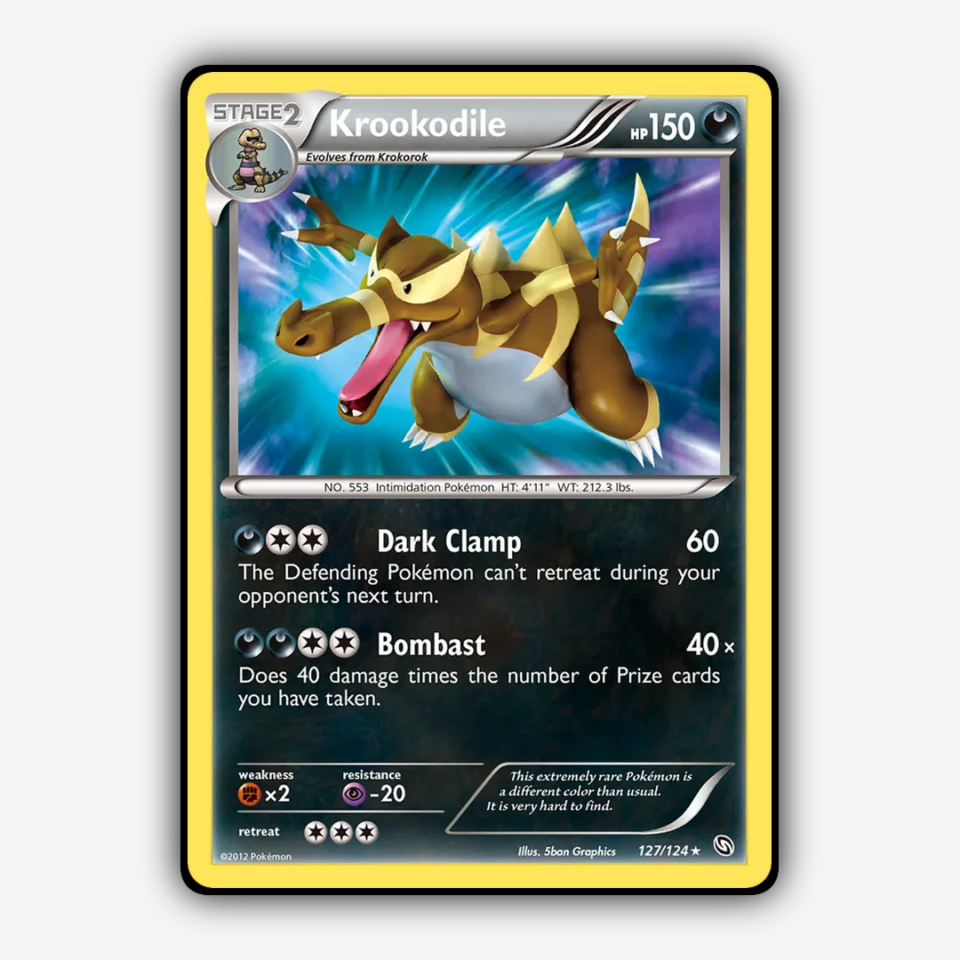 Krookodile 127/124 - Dragons Exalted Set - Card Rug