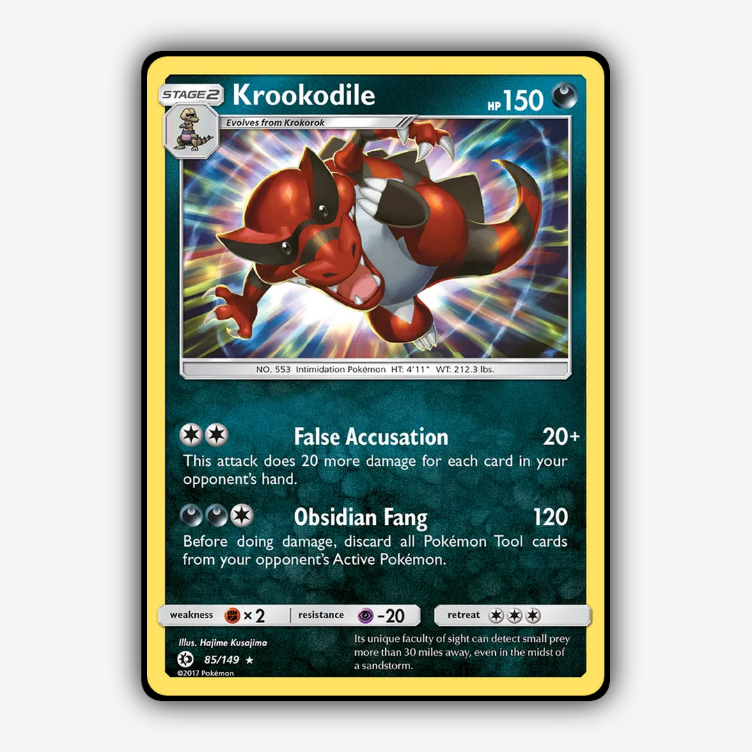 Krookodile 085/149 - Sun & Moon Set - Card Rug