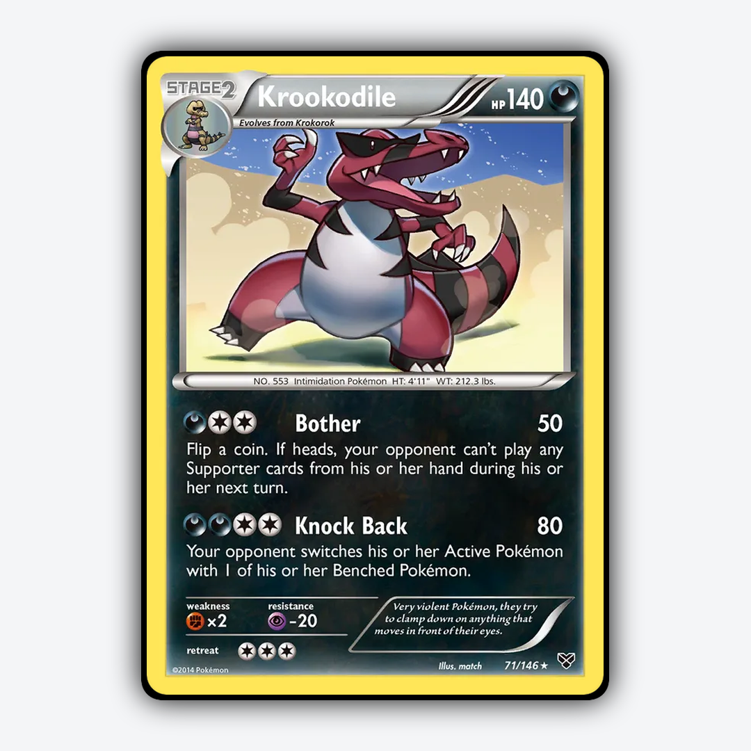 Krookodile 071/146 - XY Set - Card Rug