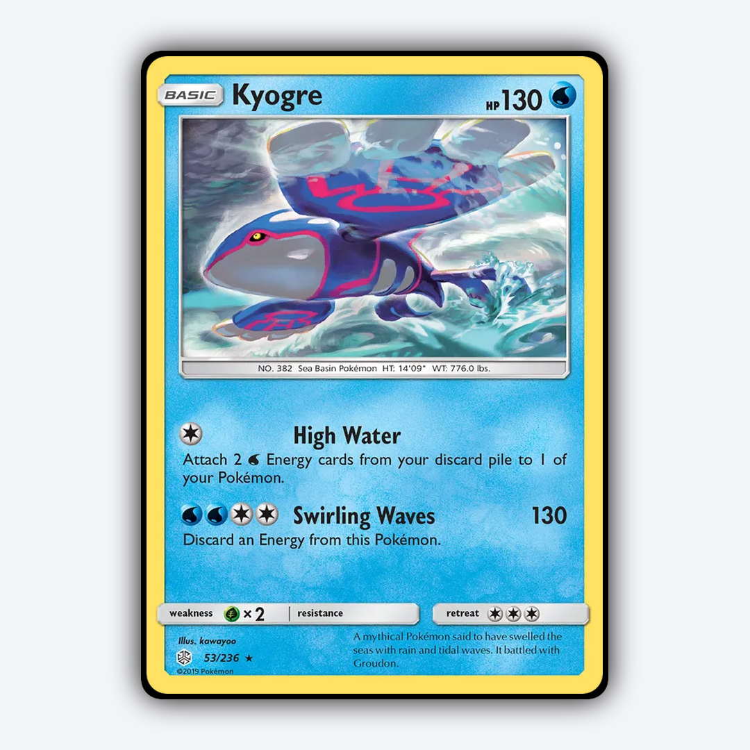 Kyogre 053/236 - Cosmic Eclipse Set - Card Rug