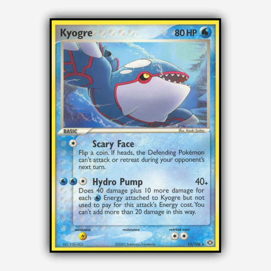Kyogre 015/106 - Emerald Set - Card Rug