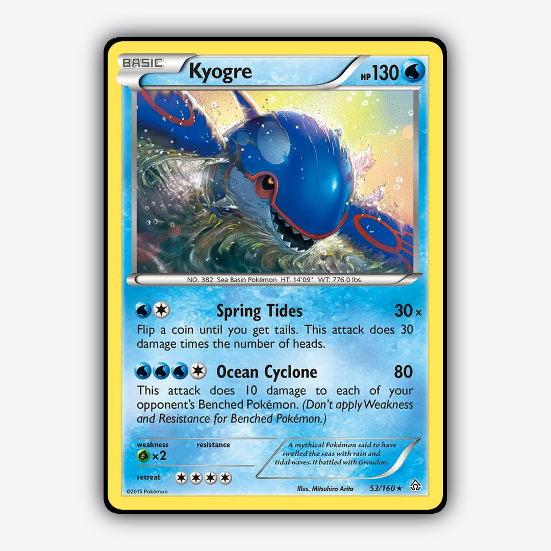 Kyogre 053/160 - Primal Clash Set - Card Rug