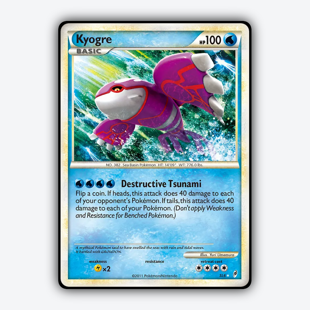 Kyogre SL006/106 - SL006/106 Call of Legends Set - Card Rug