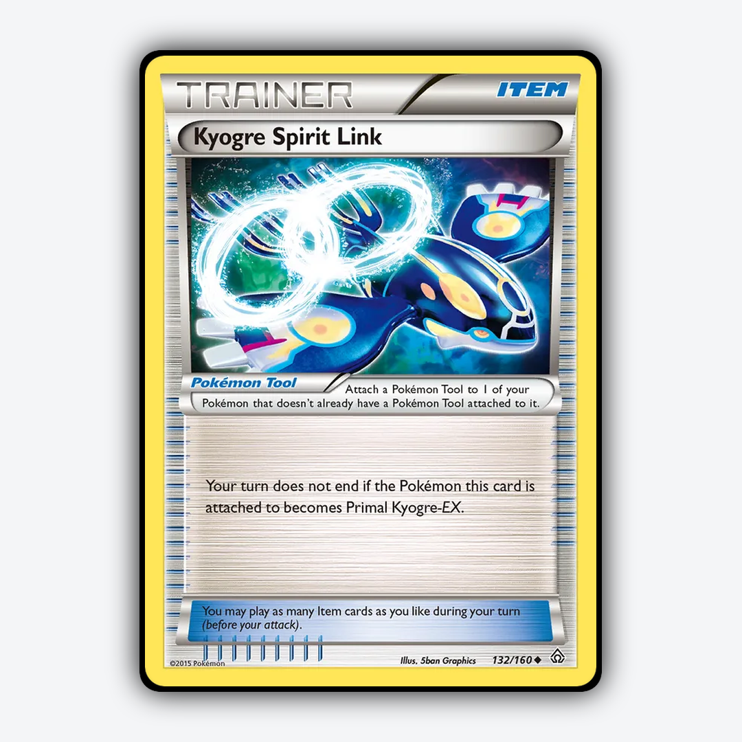 Kyogre Spirit Link 132/160 - Primal Clash Set - Card Rug