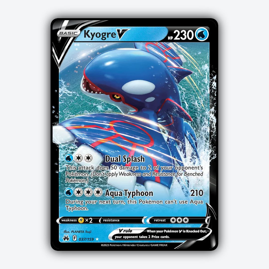 Kyogre V 037/159 - Crown Zenith Set - Card Rug