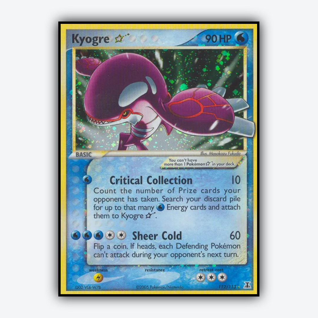 Kyogre ★ 112/113 - Delta Species Set - Card Rug