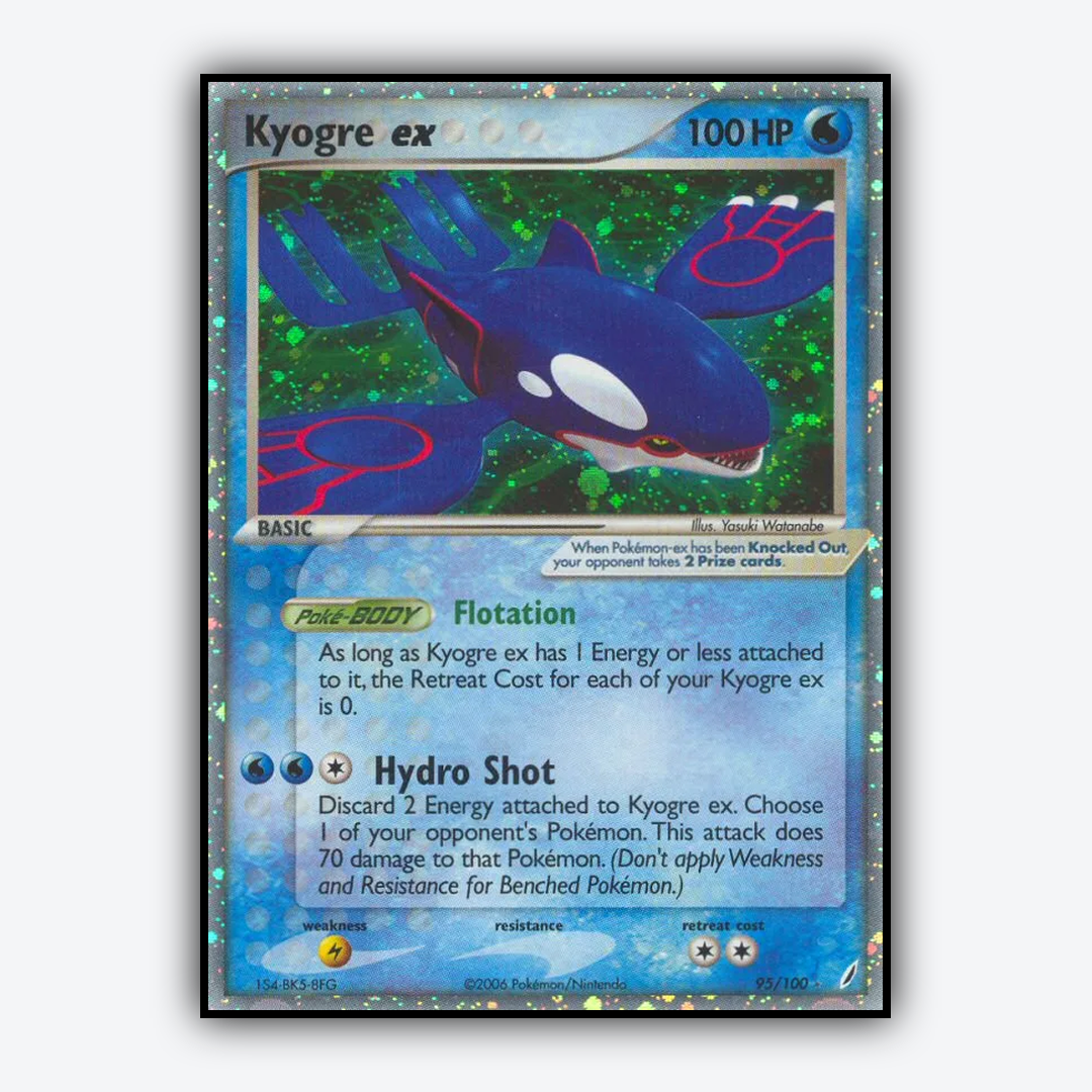 Kyogre ex 095/100 - Crystal Guardians Set - Card Rug