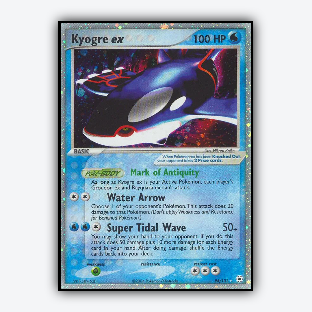 Kyogre ex 094/101 - Hidden Legends Set - Card Rug