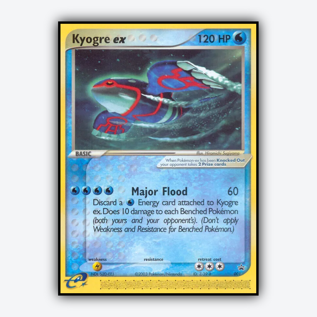 Kyogre ex #1 - Nintendo Black Star Promos Set - Card Rug