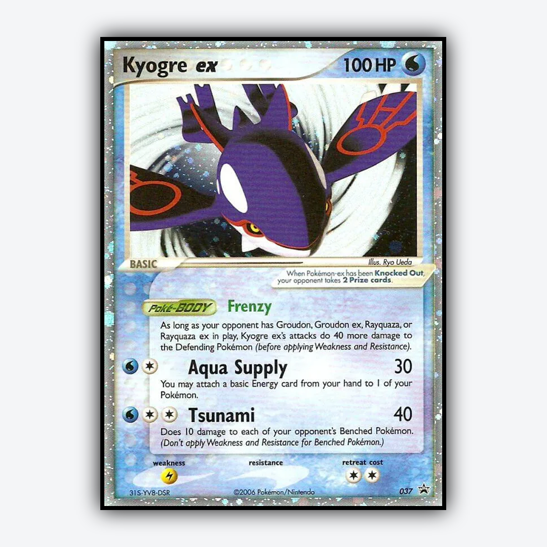 Kyogre ex #37 - Nintendo Black Star Promos Set - Card Rug