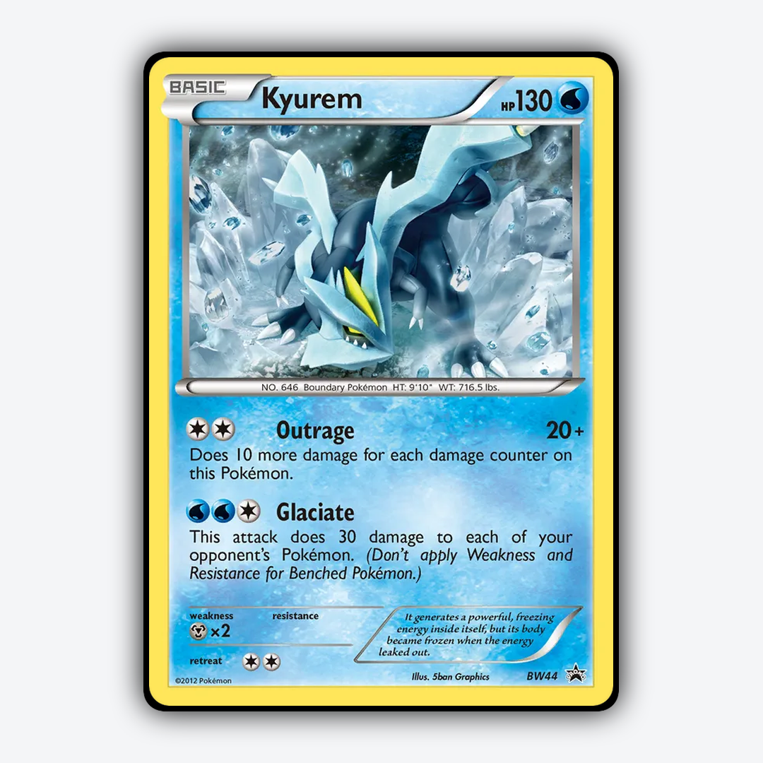 Kyurem #44 - BW Black Star Promos Set - Card Rug