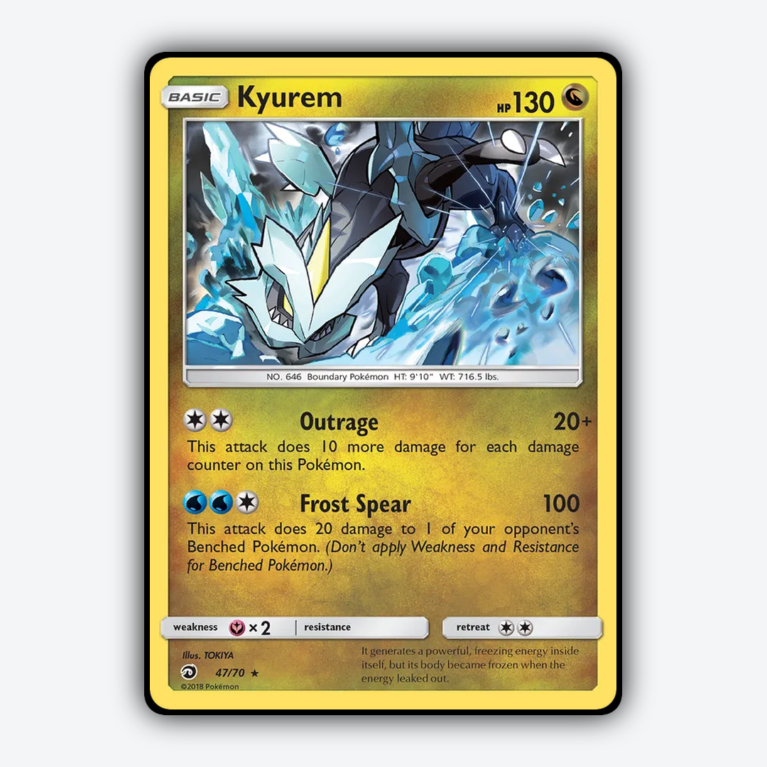 Kyurem 047/70 - Dragon Majesty Set - Card Rug