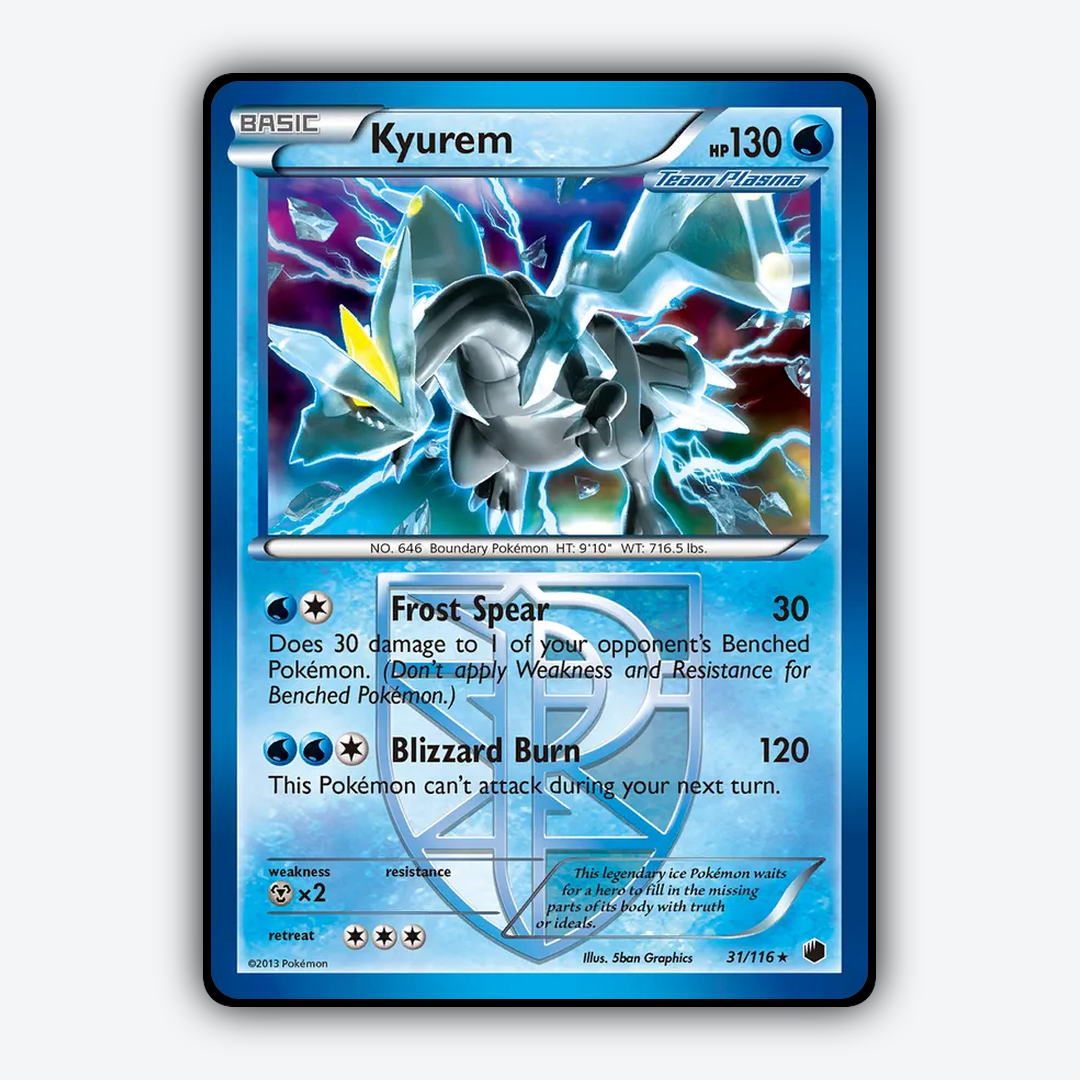 Kyurem 031/116 - Plasma Freeze Set - Card Rug