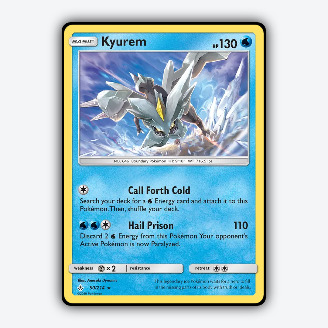 Kyurem 050/214 - Unbroken Bonds Set - Card Rug