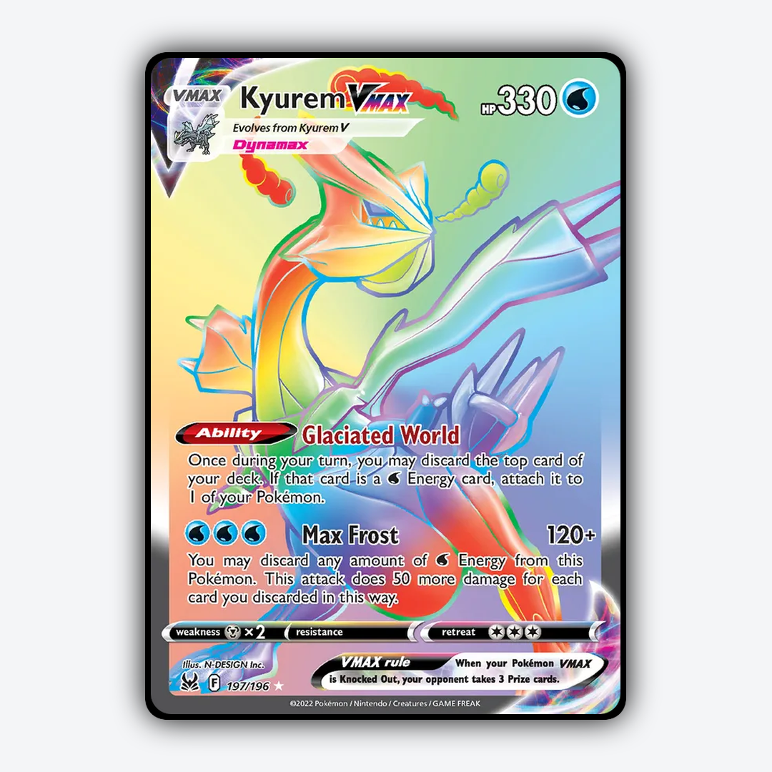 Kyurem VMAX 197/196 - Lost Origin Set - Card Rug