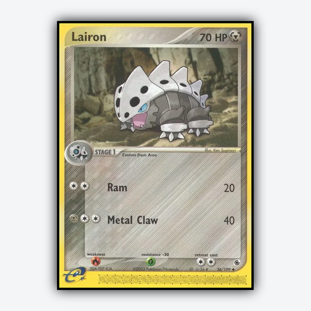 Lairon 036/109 - Ruby & Sapphire Set - Card Rug