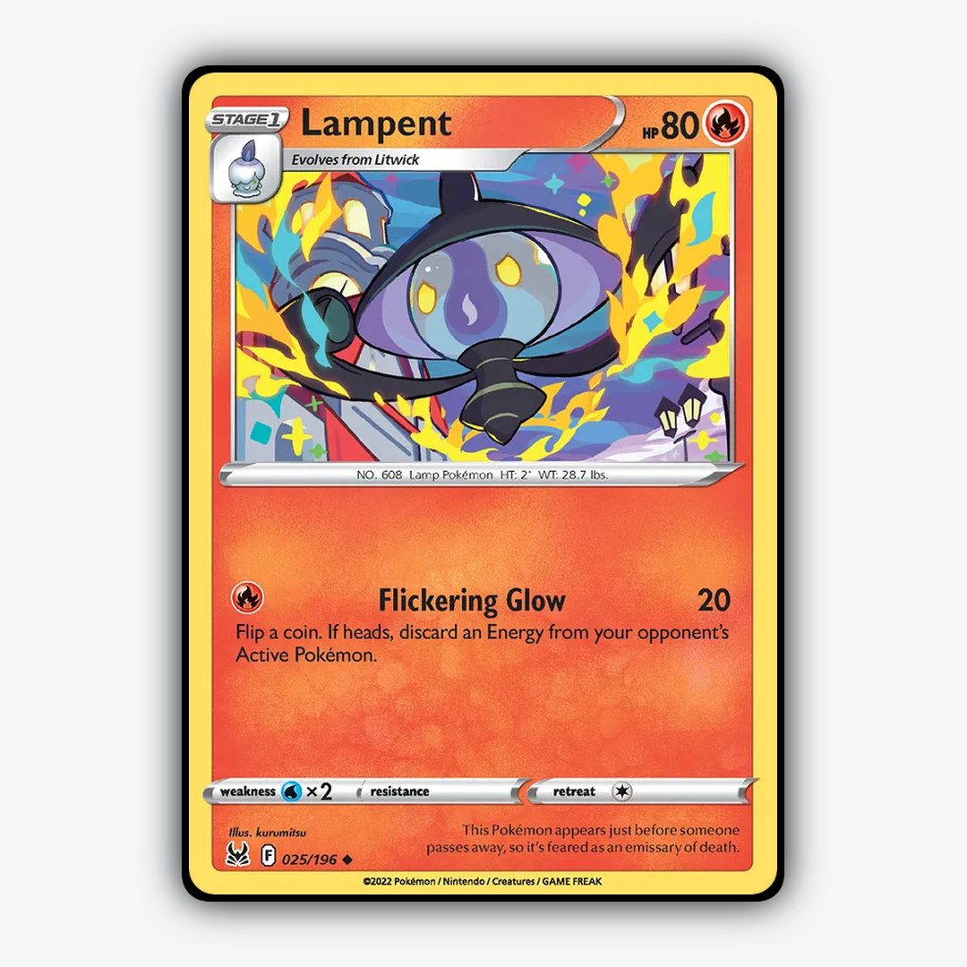 Lampent 025/196 - Lost Origin Set - Card Rug