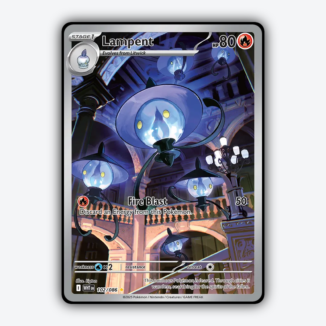 Lampent #102 - White Flare Set - Card Rug
