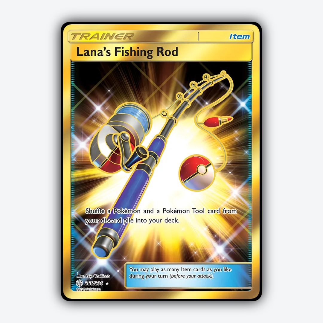 Lana's Fishing Rod 266/236 - Cosmic Eclipse Set - Card Rug