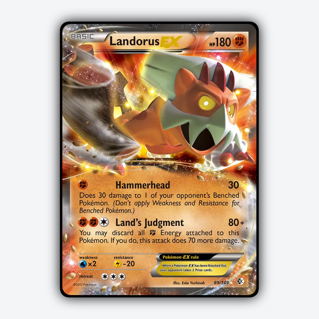 Landorus-EX 089/149 - Boundaries Crossed Set - Card Rug