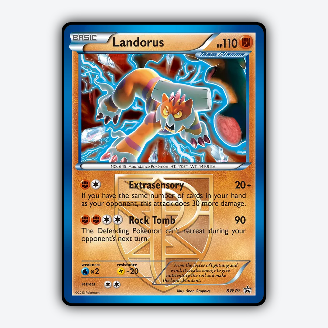Landorus #79 - BW Black Star Promos Set - Card Rug