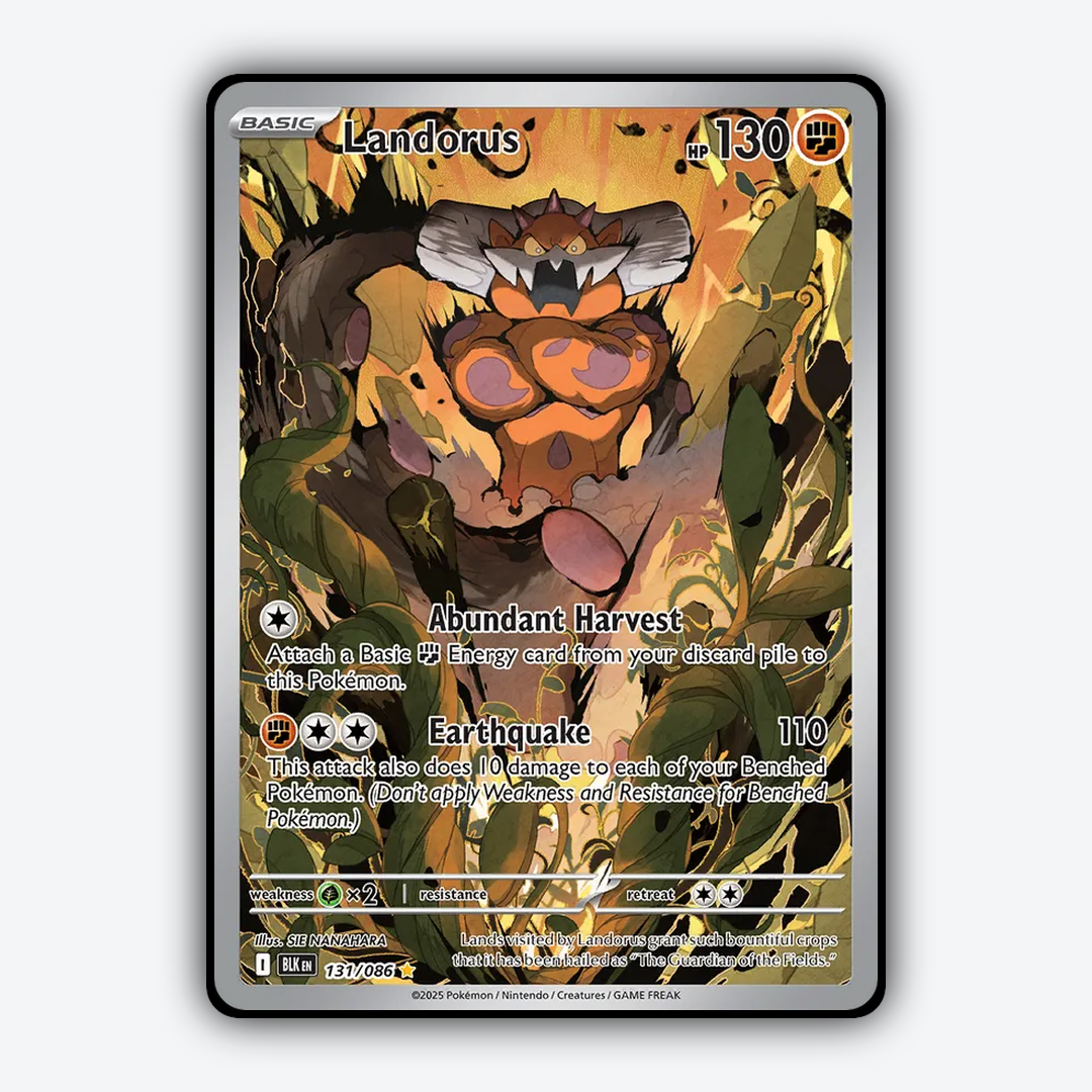 Landorus #131 - Black Bolt Set - Card Rug