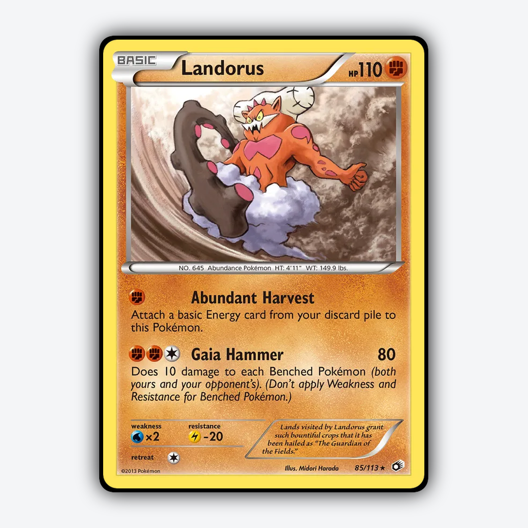 Landorus 085/113 - Legendary Treasures Set - Card Rug