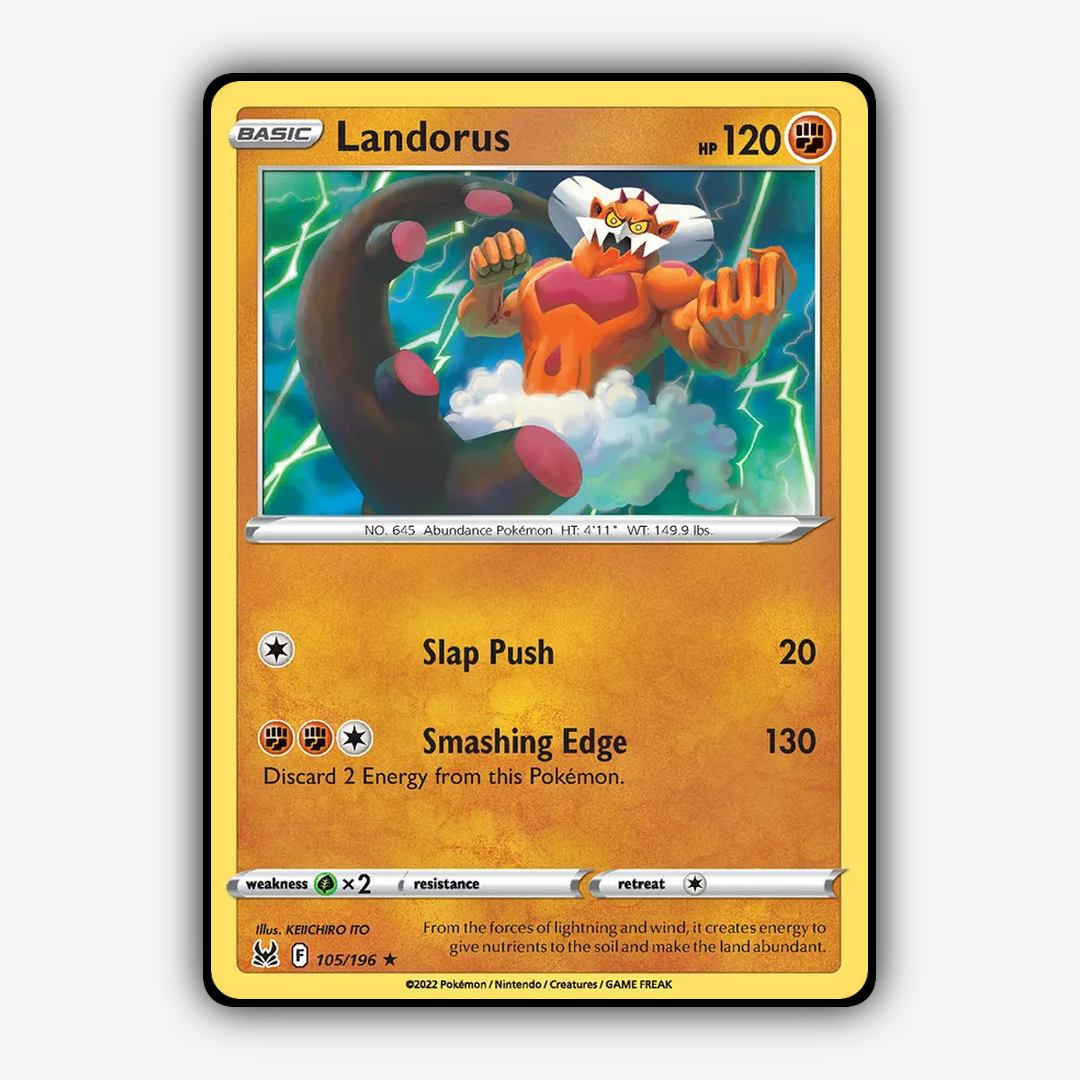Landorus 105/196 - Lost Origin Set - Card Rug