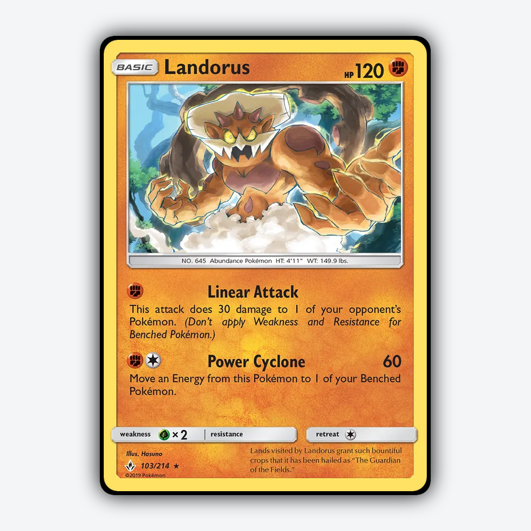 Landorus 103/214 - Unbroken Bonds Set - Card Rug