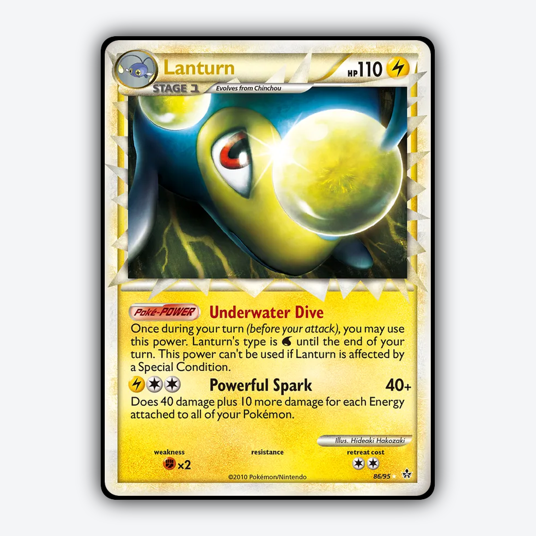 Lanturn 086/95 - HS—Unleashed Set - Card Rug