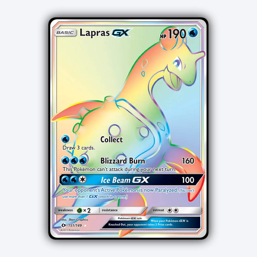 Lapras-GX 151/149 - Sun & Moon Set - Card Rug