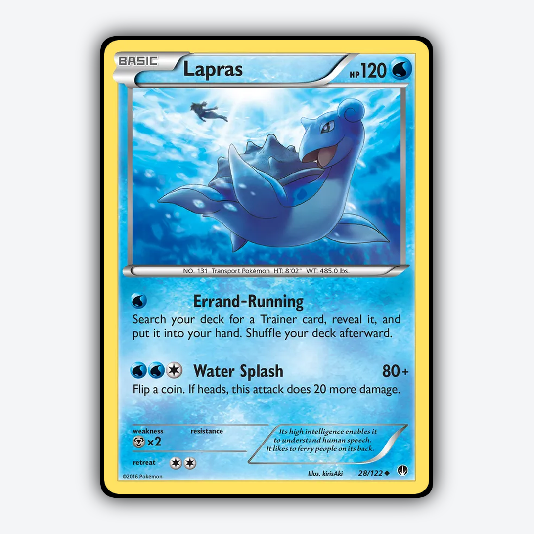 Lapras 028/122 - BREAKpoint Set - Card Rug