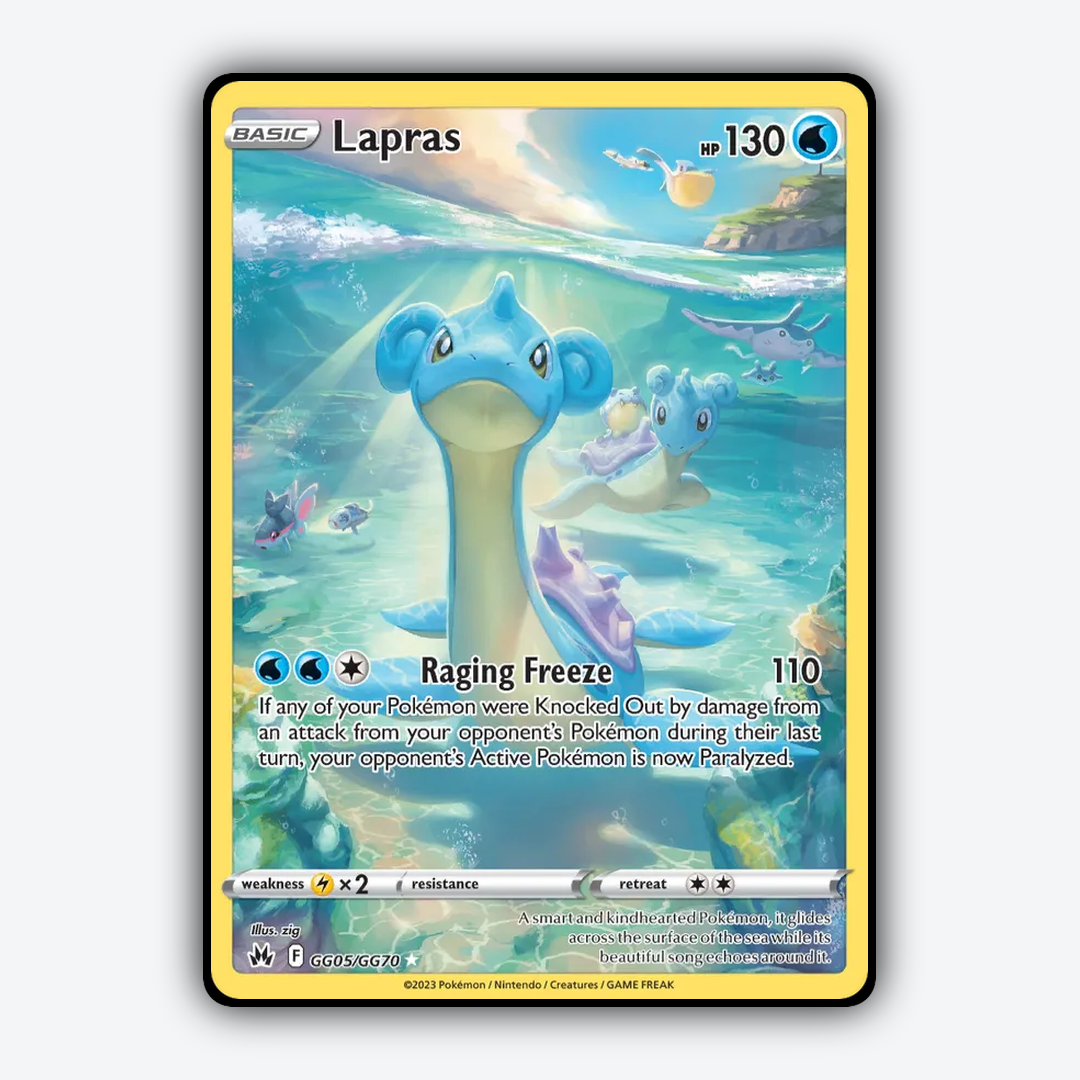 Lapras #5 - Crown Zenith Set - Card Rug