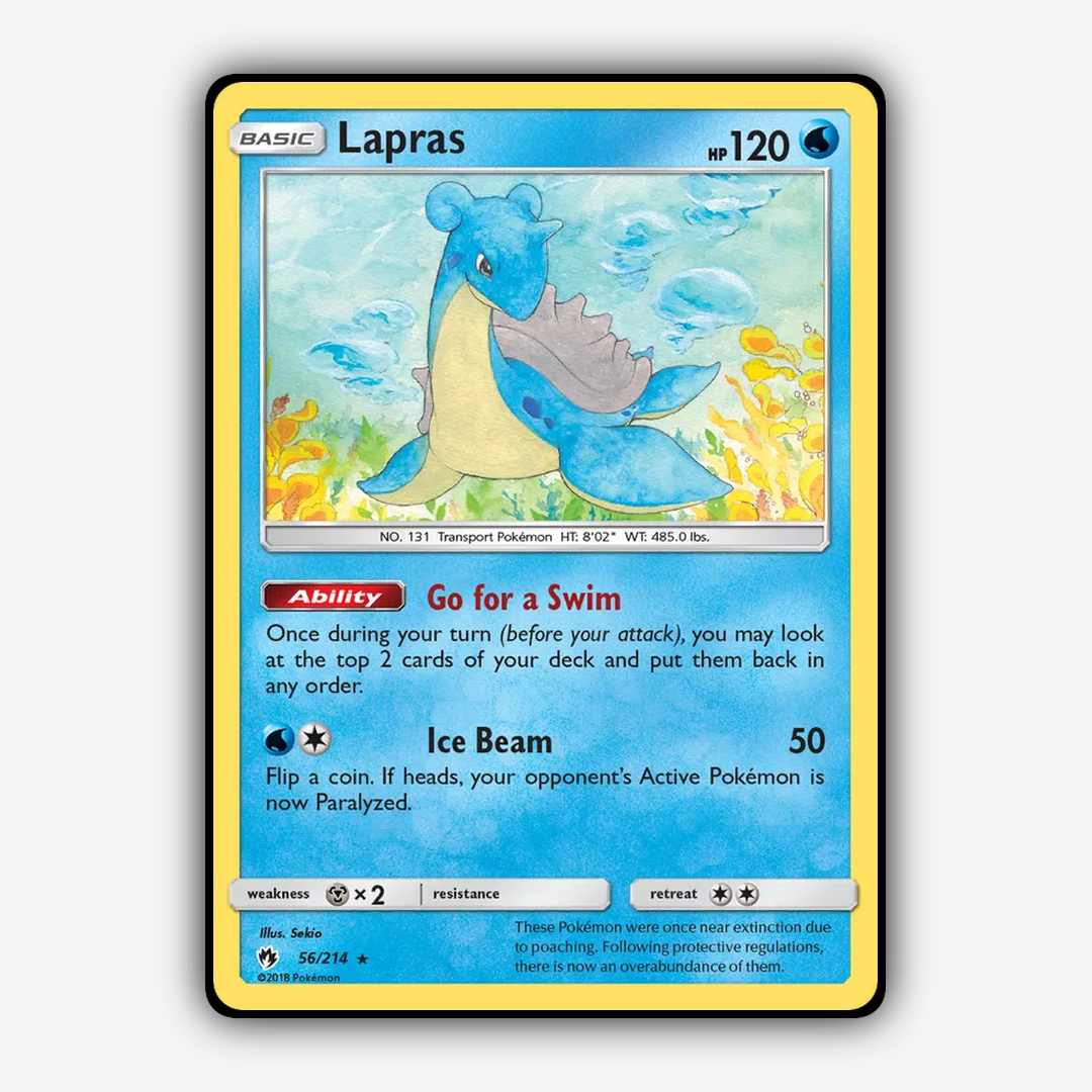 Lapras 056/214 - Lost Thunder Set - Card Rug