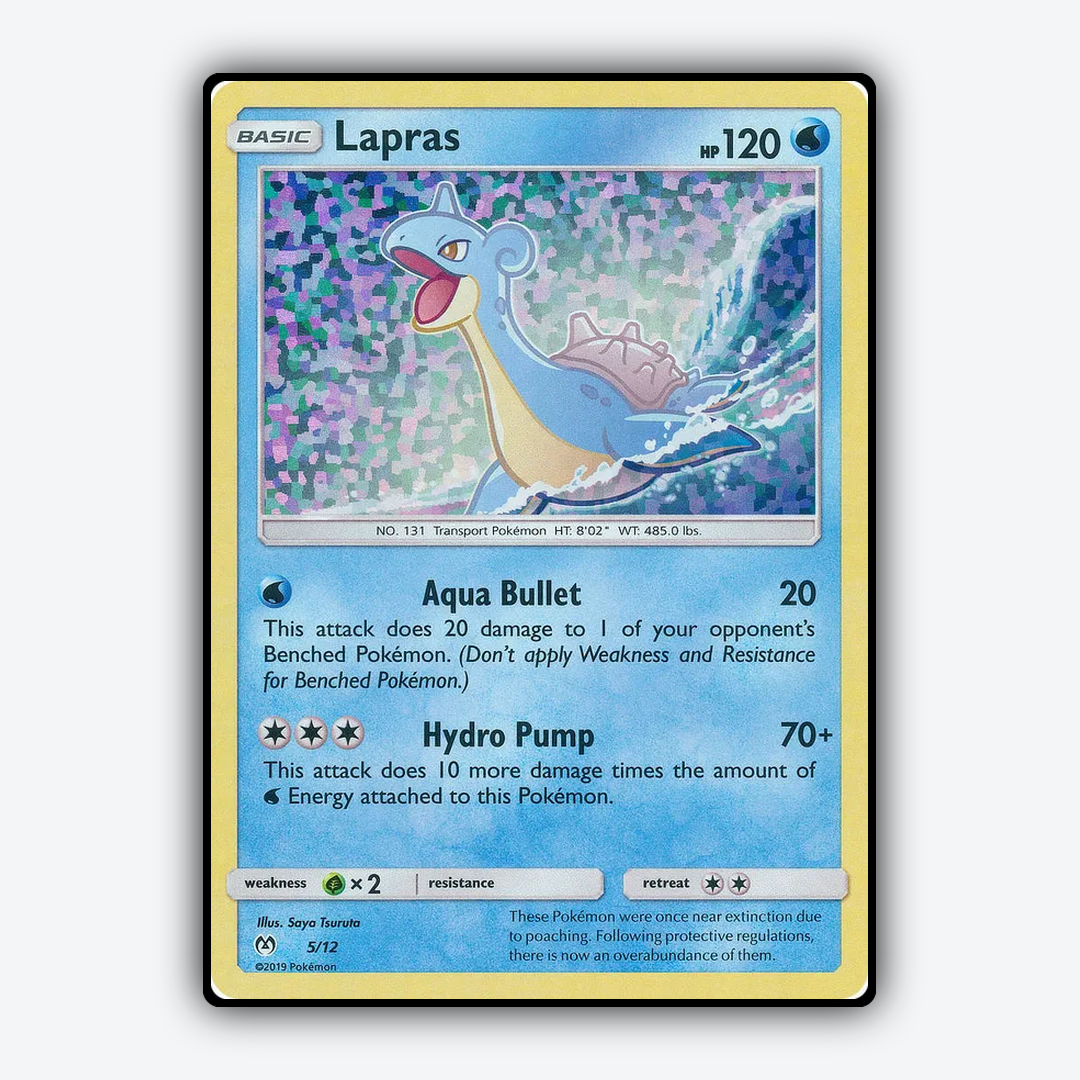 Lapras 005/12 - McDonald's Collection 2019 Set - Card Rug