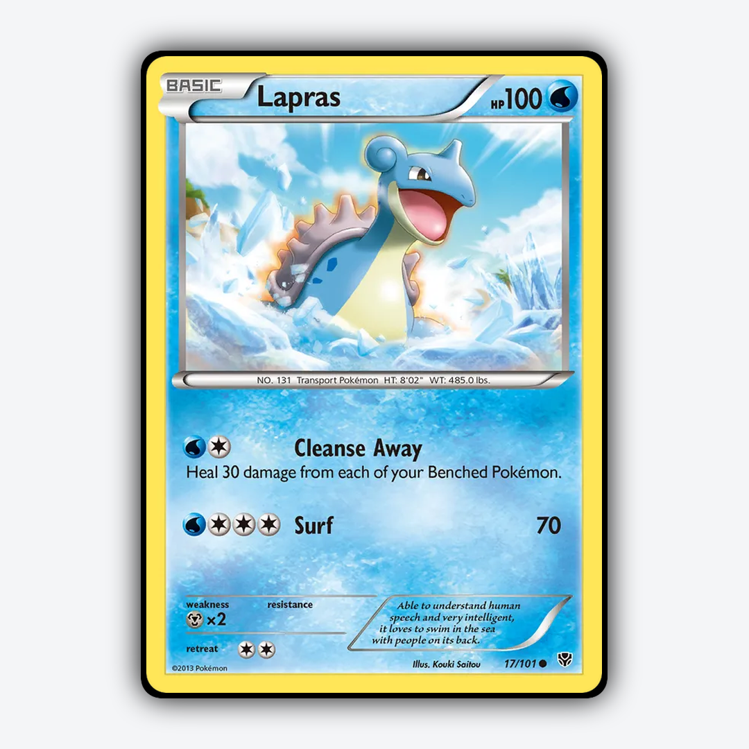 Lapras 017/101 - Plasma Blast Set - Card Rug