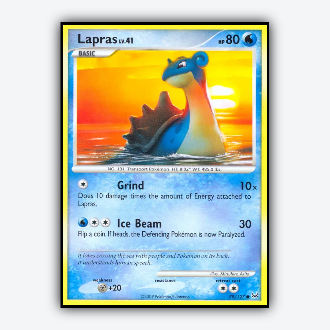 Lapras 079/127 - Platinum Set - Card Rug