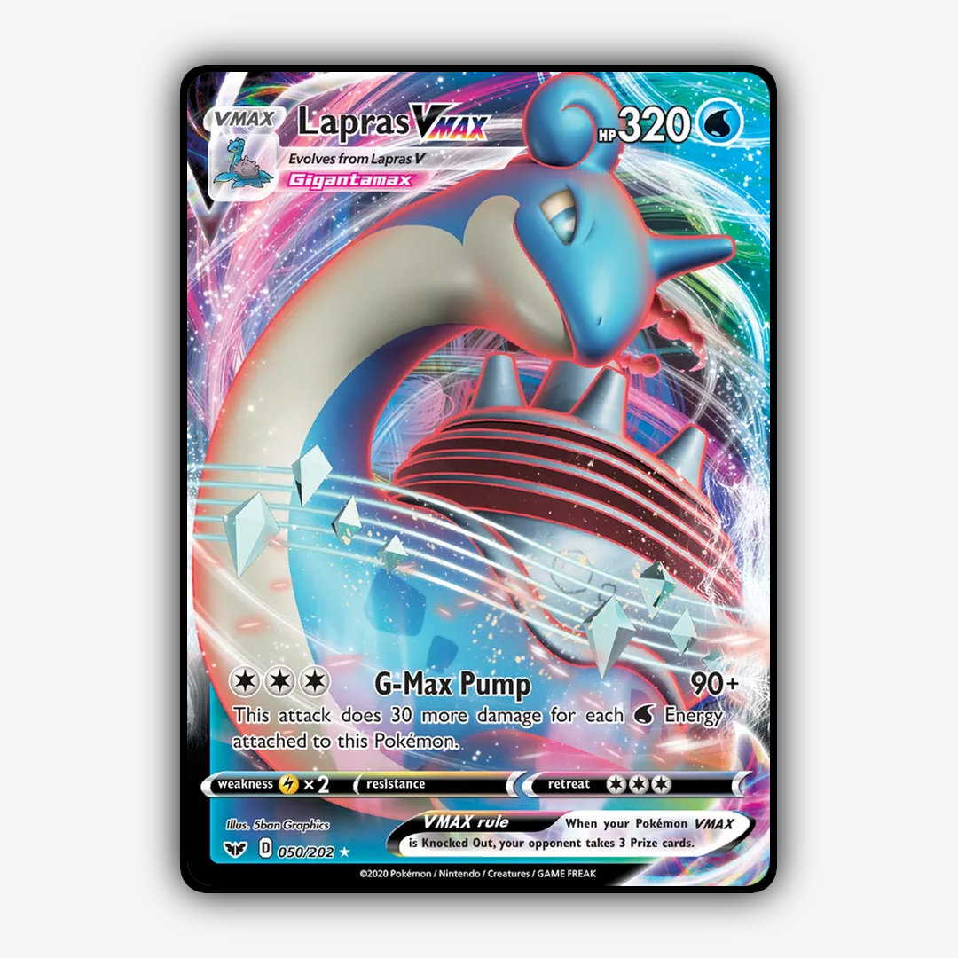 Lapras VMAX 050/202 - Sword & Shield Set - Card Rug