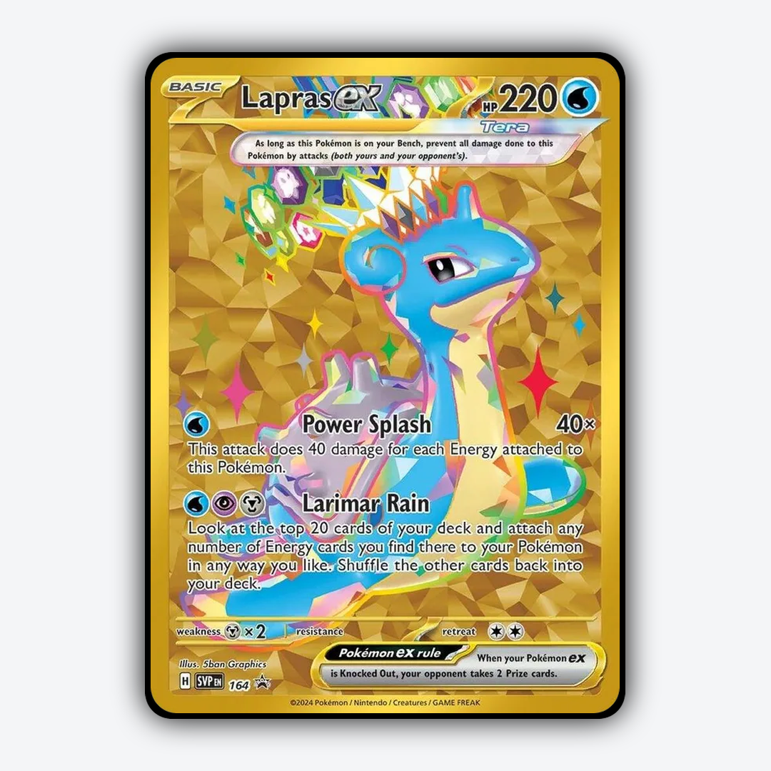 Lapras ex #164 - Scarlet & Violet Black Star Promos Set - Card Rug