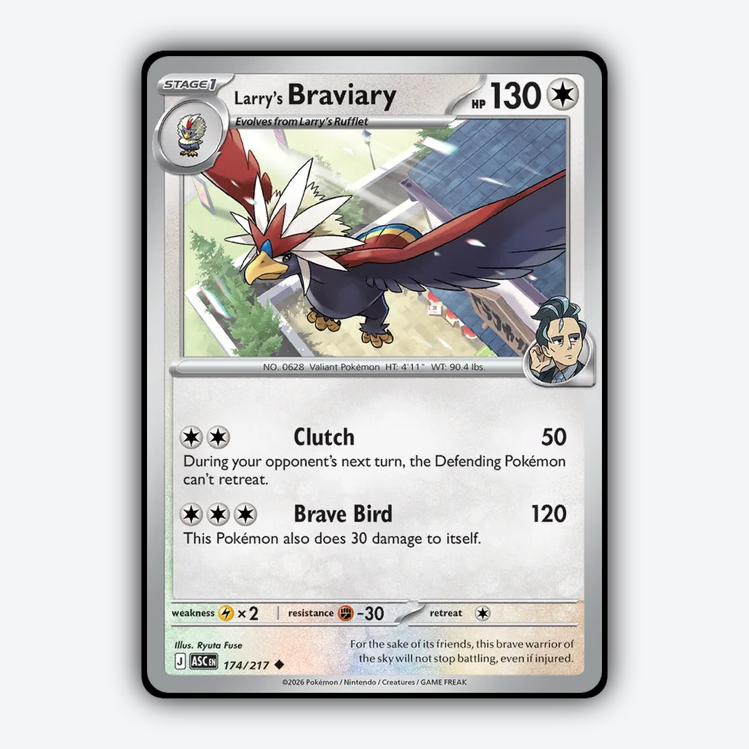 Larry's Braviary 174/217 - Ascended Heroes Set - Card Rug