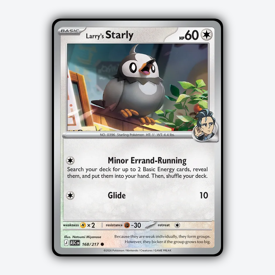 Larry's Starly 168/217 - Ascended Heroes Set - Card Rug